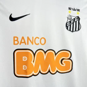 Retro Santos 2011/12 Home Long Sleeve Jersey - Image 7