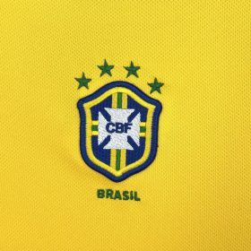 Retro Brazil 1998 Home Jersey - Image 5