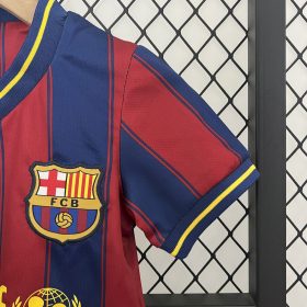 Retro Barcelona 2009/10 Home Kids Kit - Image 3