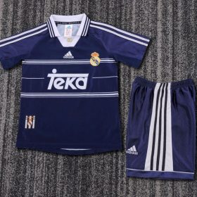 Retro Real Madrid 1998/99 Away Kids Kit