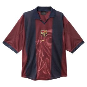 Mens Barcelona 2000/01 Home Retro Skeleton Jersey