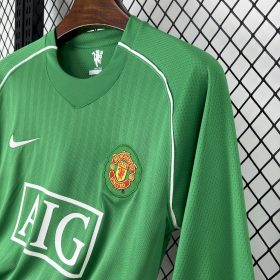 Retro Manchester United 2007/08 Goalkeeper  Long Sleeve Jersey - Image 6