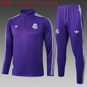 Kids Real Madrid 2025/26 Half-Zip Sweater+Pant 815