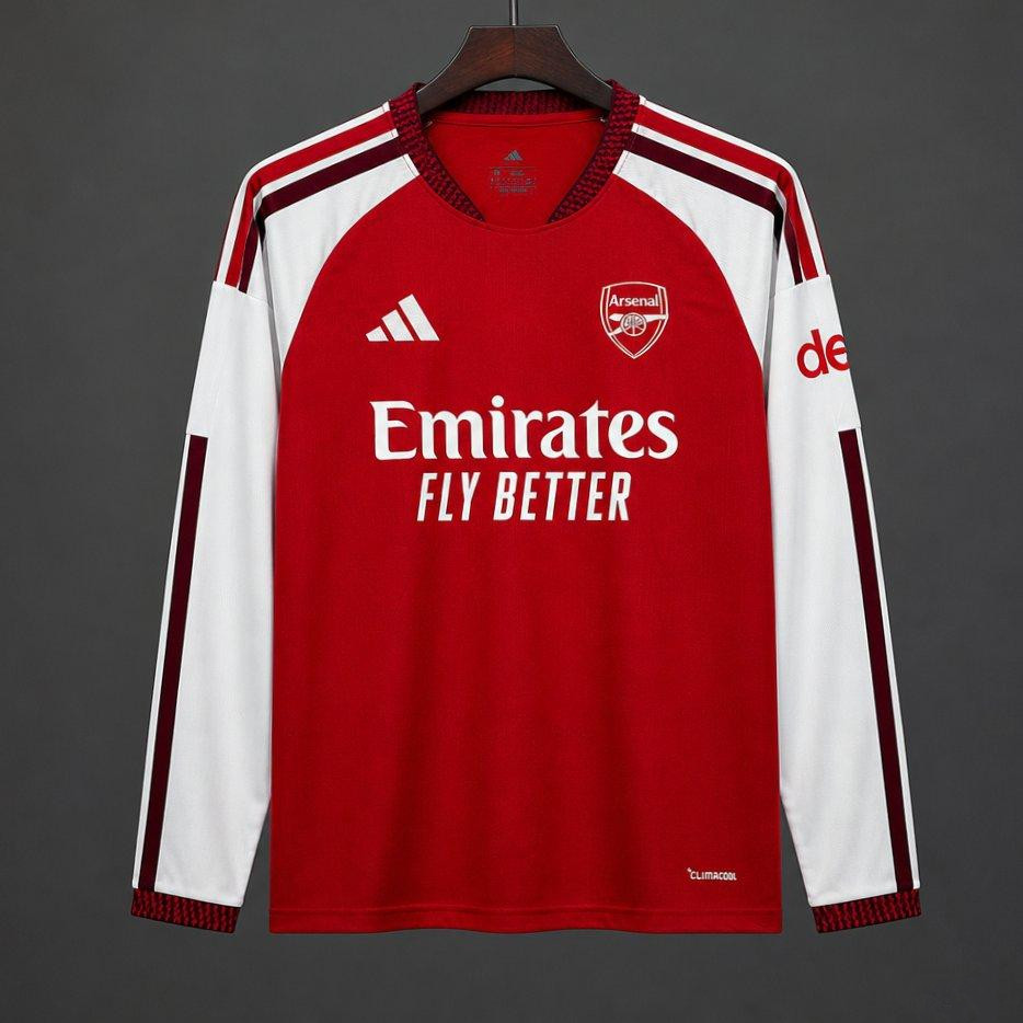 3214db131264a6ed74c45907 Mens Arsenal 2026/27 Home Long Sleeve Jersey - Image 1
