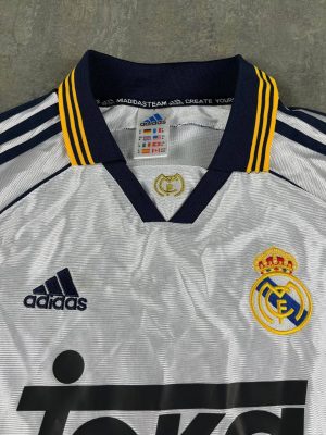Retro Real Madrid 1998/00 Home Long Sleeve Jersey - Image 2