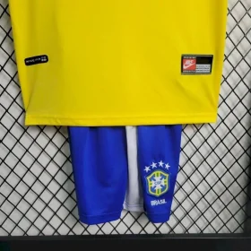 Retro Brazil 1998 Home Kids Kit - Image 4