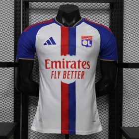Mens Olympique Lyonnais 2026/27 Home Jersey Player Version