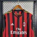 Retro AC Milan 2013/14 Home Long Sleeve Jersey - Image 8