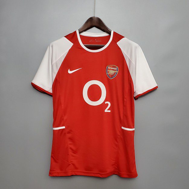 Arsenal-200204-Home-Retro-Jersey-56950.jpg Retro Arsenal 2002/04 Home Jersey - Image 1