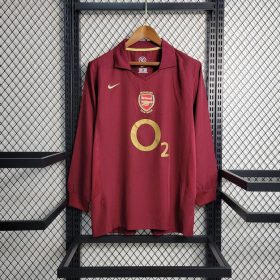 Retro Arsenal 2005/06 Home Long Sleeve Jersey