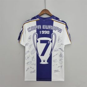 Retro Real Madrid 1997/98 Champions League 7 Champions Commemorative Jersey