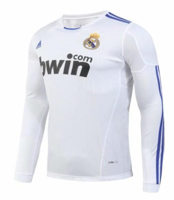 Retro Real Madrid 2010/11 Home Long Sleeve Jersey - Image 2