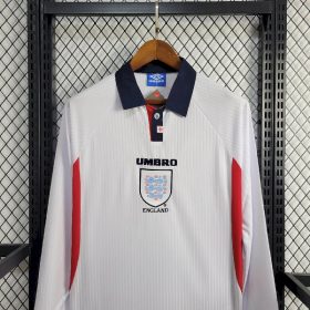 Retro England 1998 Home Long Jersey - Image 2