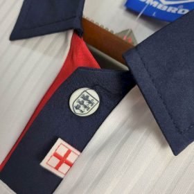 Retro England 1998 Home Long Jersey - Image 5