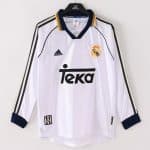 Retro Real Madrid 1998/00 Home Long Sleeve Jersey