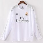 Retro Real Madrid 2015/16 Home Long Sleeve Jersey