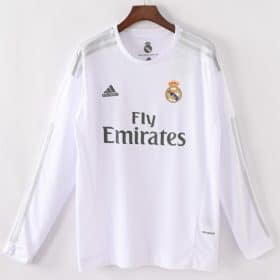 Retro Real Madrid 2015/16 Home Long Sleeve Jersey