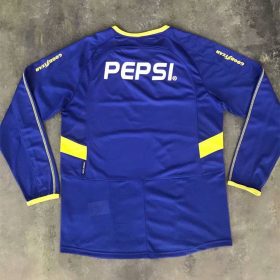Retro Boca Juniors 2003/04 Home Long Sleeve Jersey - Image 4