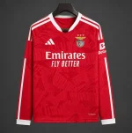 Mens Benfica 26/27 Home Long Sleeve Jersey