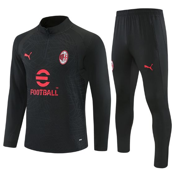 38d8d3b0 Mens AC Milan 2026/27 Half-Zip Sweater+Pant - Image 1