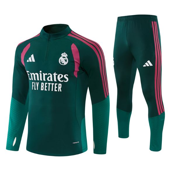 9b708954 Mens Real Madrid 2026/27 Half-Zip Sweater+Pant - Image 1