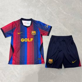 Kids 26/27 Barcelona x Golf Wang El Clasico jersey